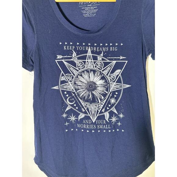 Fifth Sun Lost Gods Daisy in Shapes Short Sleeve Tee Shirt - Picture 3 of 4